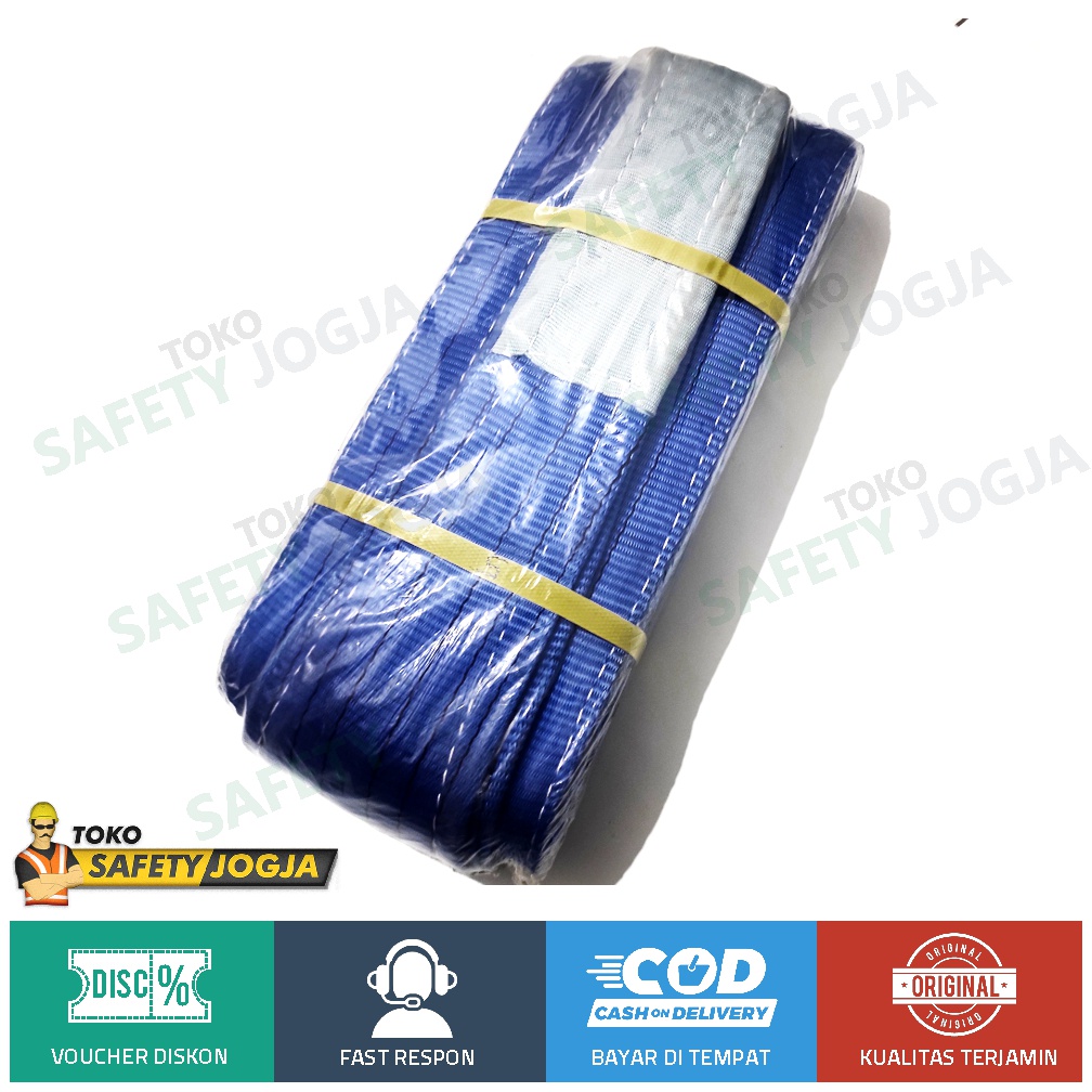 WEBBING BELT SLING 8TON X 5M POLYESTER GOSAVE TALI SAFETY