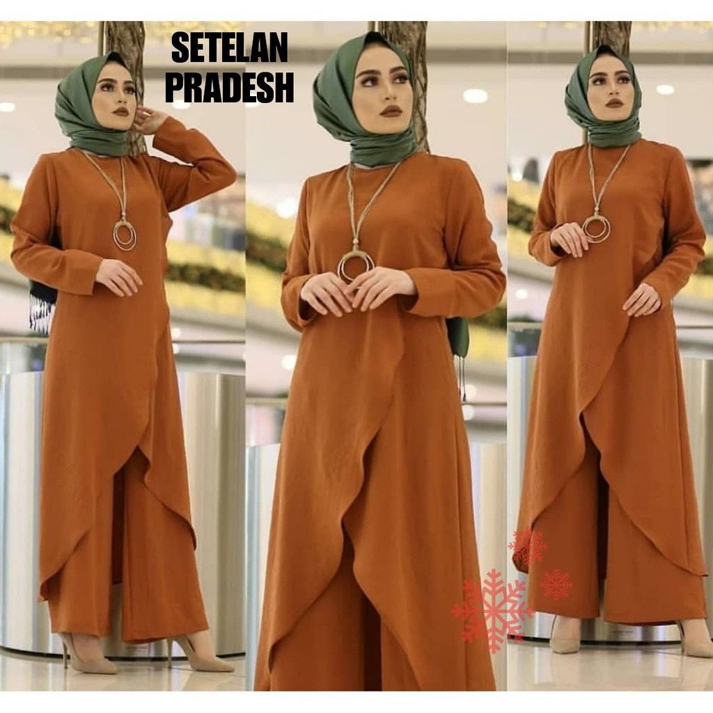 Pradesh Setelan Wanita / Setelan Celana Wanita / Fashion Muslim Wanita