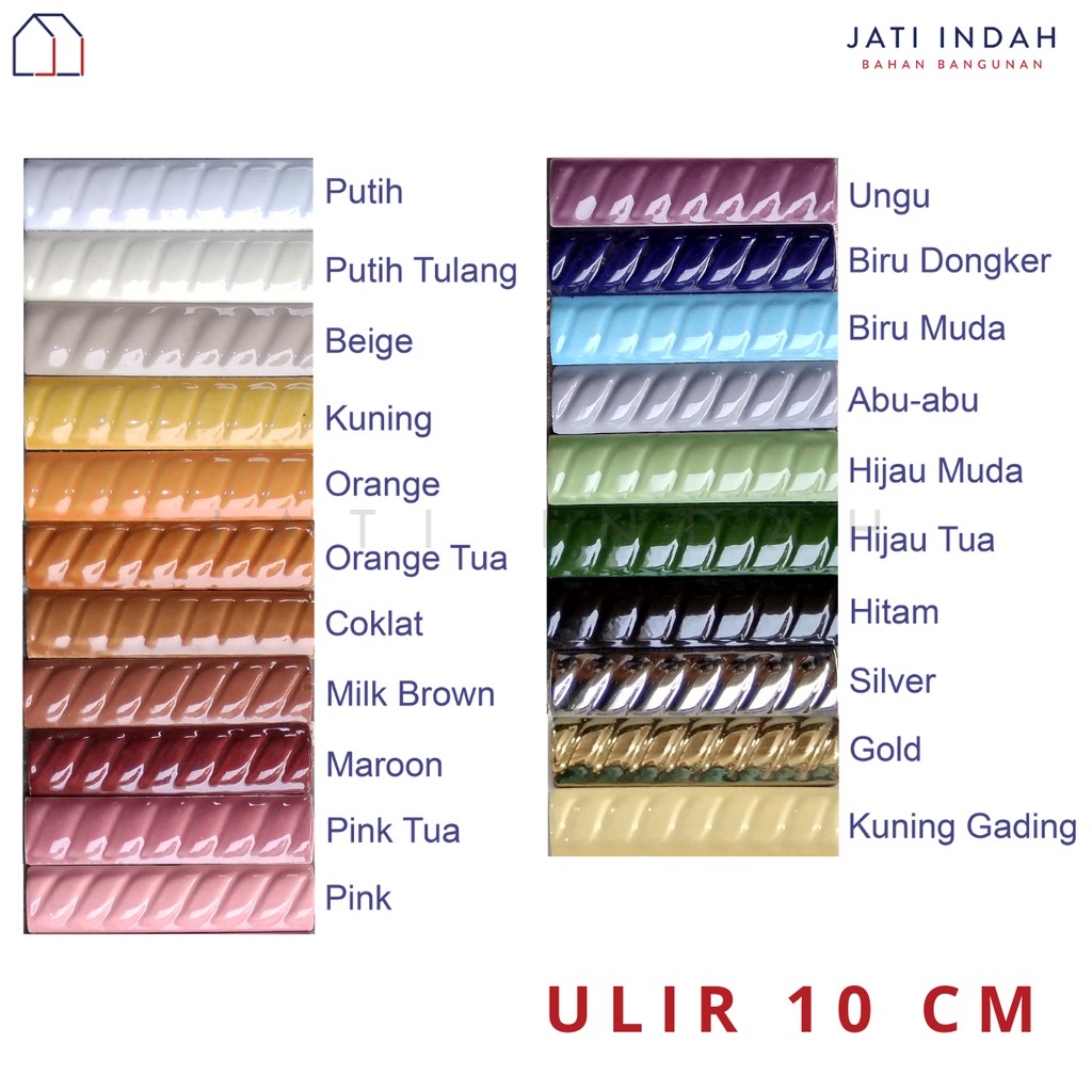 Kuku Macan 10 cm Motif Ulir / Bon-bon Lis Pinggiran Keramik