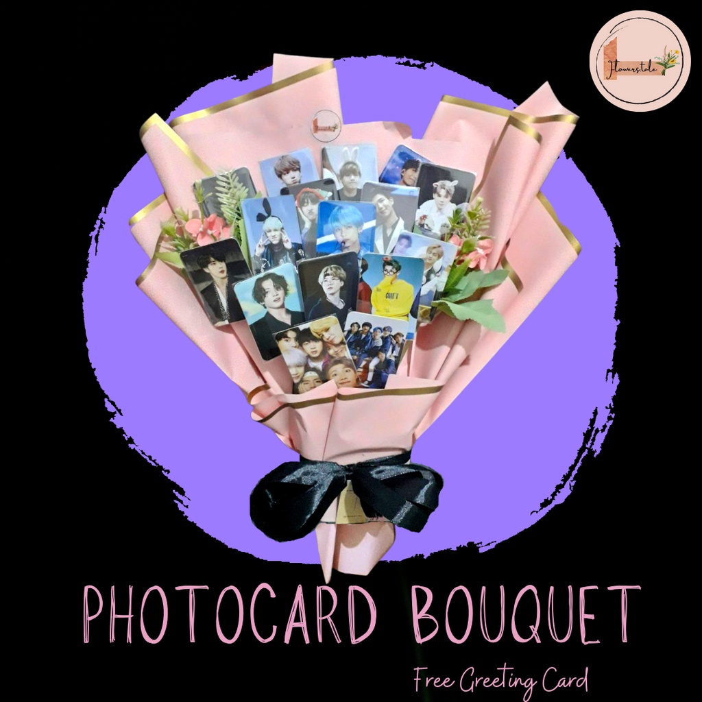 Photocard Bouquet | Buket photocard custom | Buket foto Kpop |
