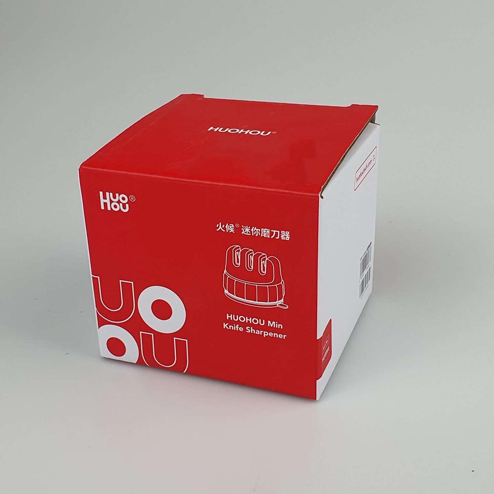 Huohou Pengasah Pisau Knife Sharpener Whetstone 3 Grinding Wheel - HU0066 - White