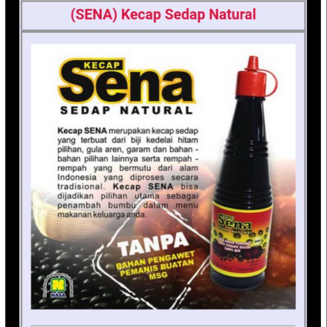 

(SENA) Kecap Sedap Natural