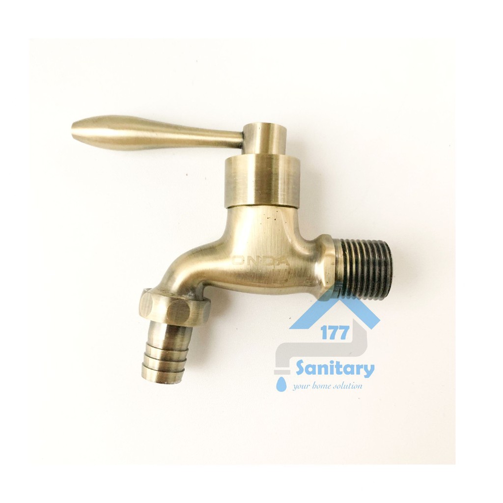 Kran taman ONDA GOLD  kuningan Minimalis F900G-keran air tembok mesin cuci unik uniq antik brass kuning emas brass faucet /J13