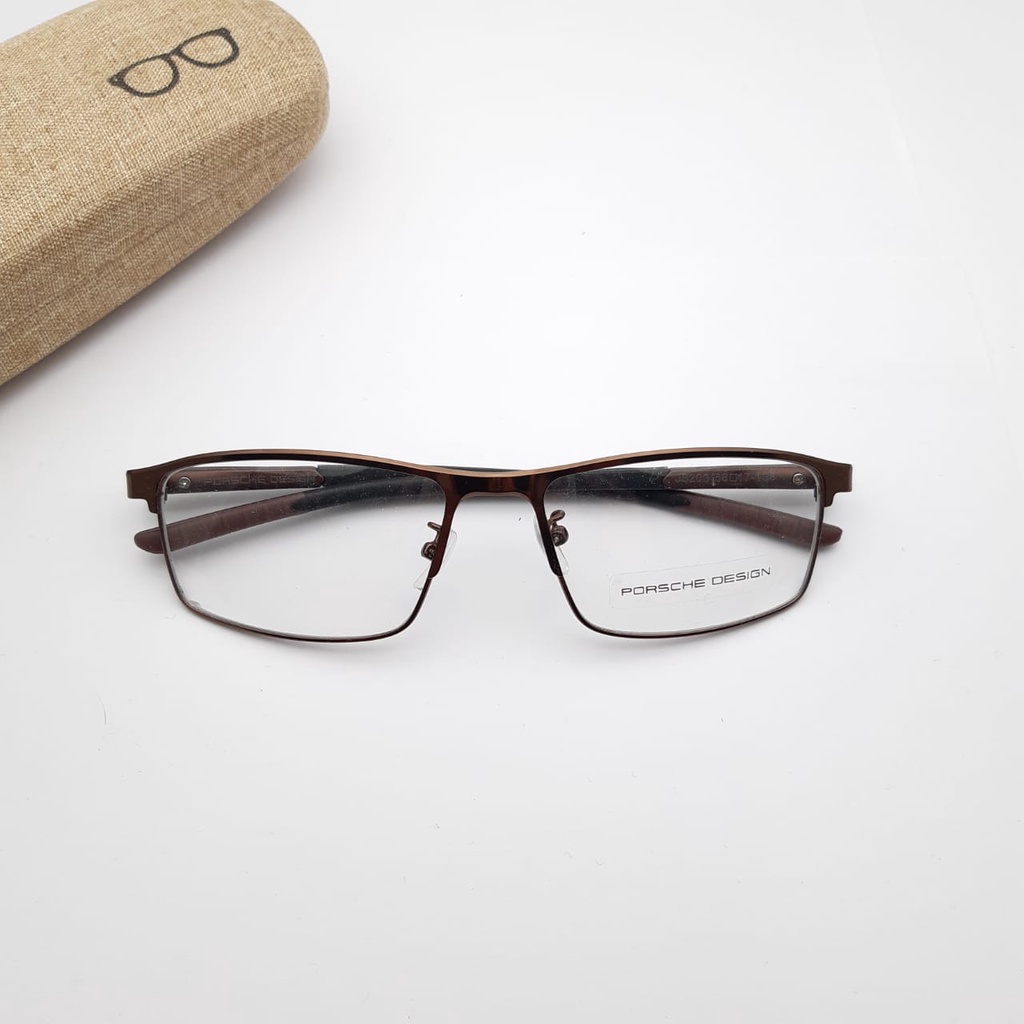 Ramadhan Sala!! Frame POS 203 Kacamata Photocromic Pria / Wanita Anti Radiasi Premium Free Box dan Lap