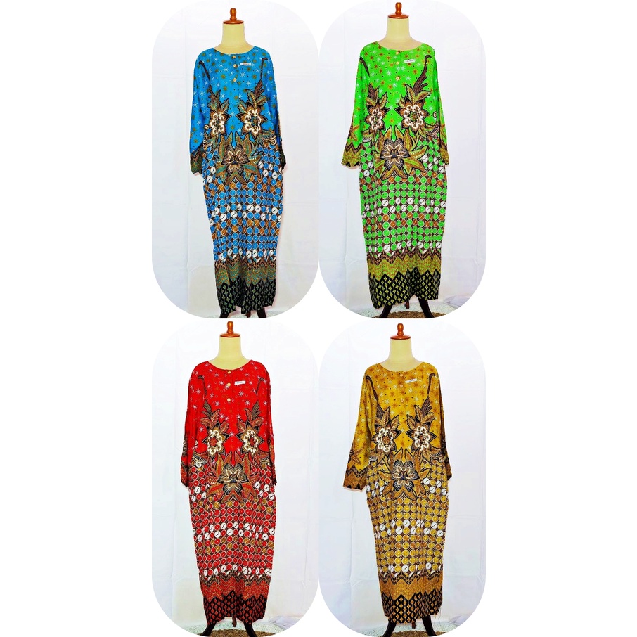Daster muslim  Hap Original Lengan Panjang | Gamis Batik | Gamis Jumbo Quina Batik