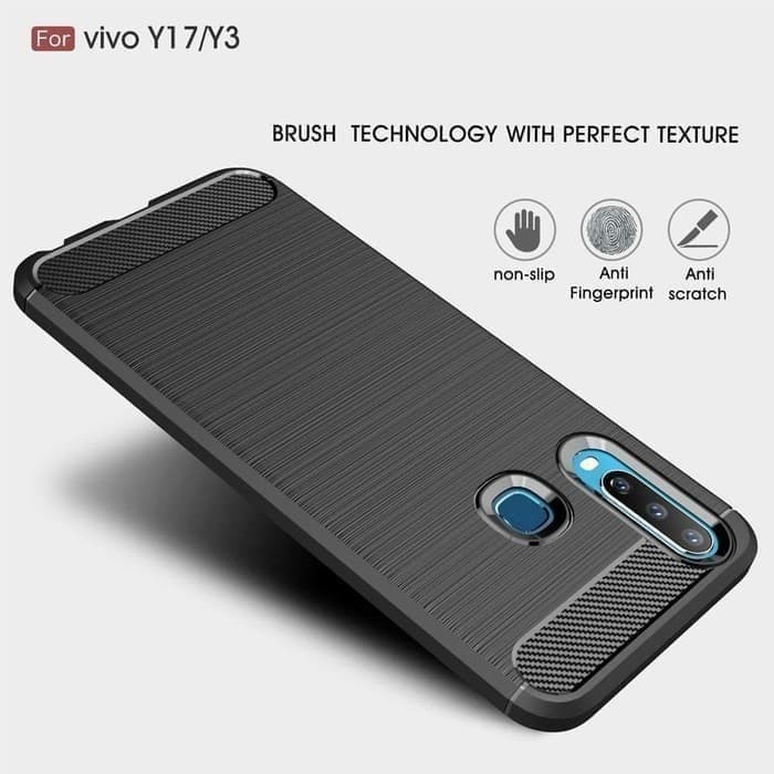 VIVO Y17 Y15 Y12 Y12i Y11 Silicon Carbon Slim Fit Soft Case Premium