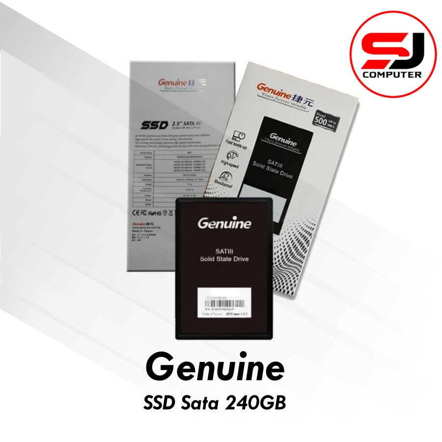 SSD Genuine 240GB Sata III 2.5&quot; Garansi 3 Tahun