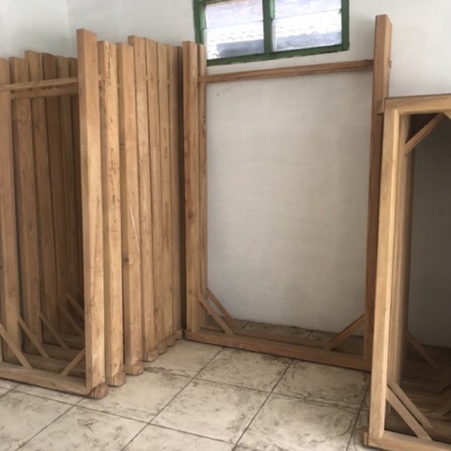 KUSEN PINTU JATI PERHUTANI ASLI GRADE B FREE ONGKIR