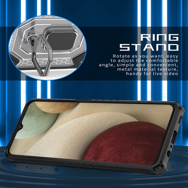 Case Samsung A12 / M12 2021 Case Cover ARMOR SPACE CAPSULE WARIOR RING Casing HP LIMITED EDITION