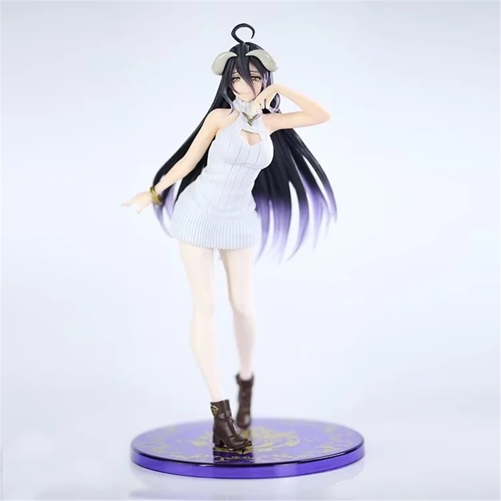 Mainan Action Figure Model Anime Overlord Albedo Bahan PVC Ukuran 22CM Untuk Anak