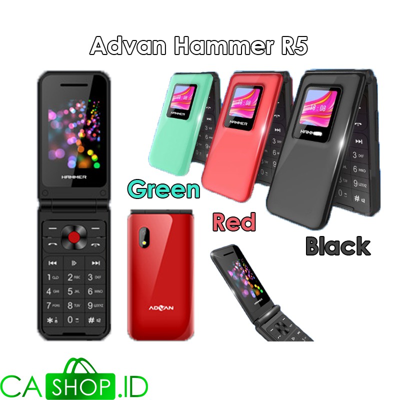 Advan Hammer R5 - HP Lipat / Flip Phone - Baru Original Garansi Resmi