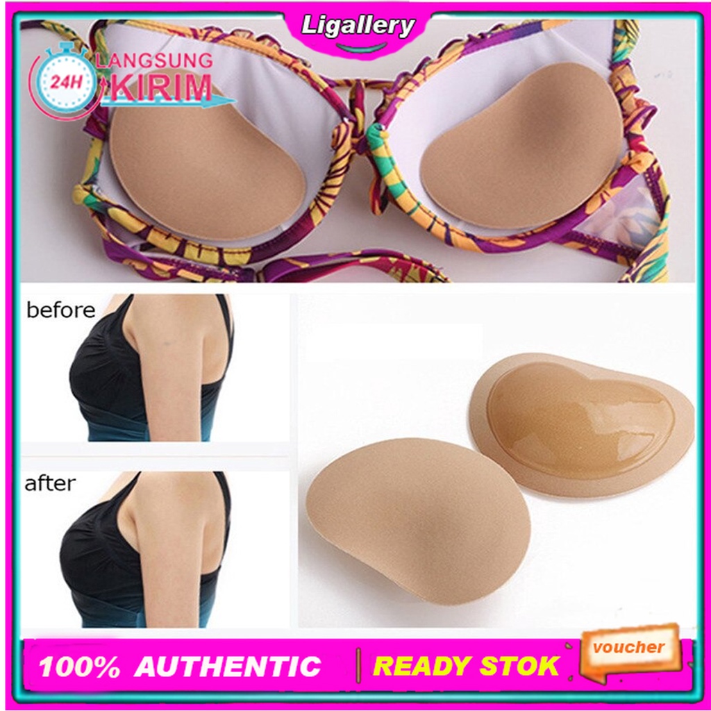 (BISA COD)1/2 Pasang Bantalan Bra Spons Push Up Bikini Wanita Bantalan Dada Bersirkulasi Bantalan Pi