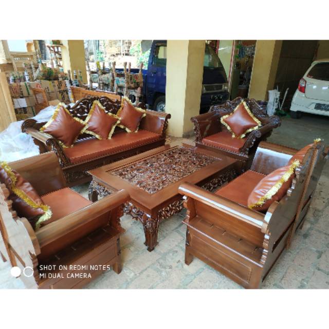 Kursi tamu Madura matahari jati