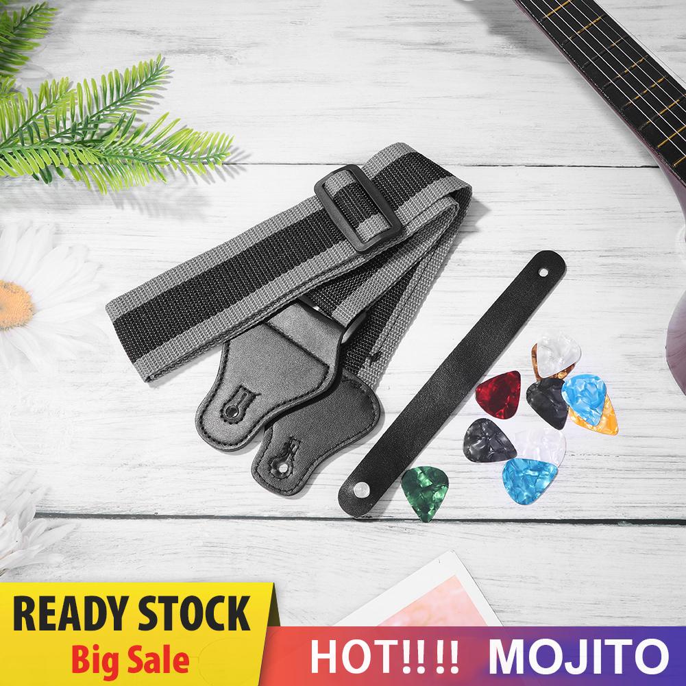 14pcs Strap Gitar Universal Dengan Picks Bahan Kulit Pu Untuk Bass Akustik