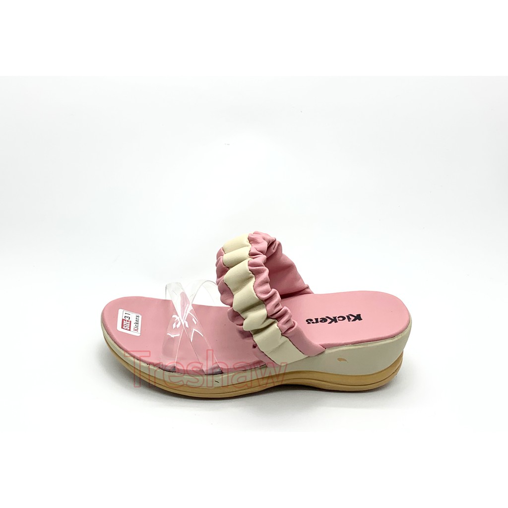 Sandal Anak Perempuan Wedges Jelly Kickers Elegant