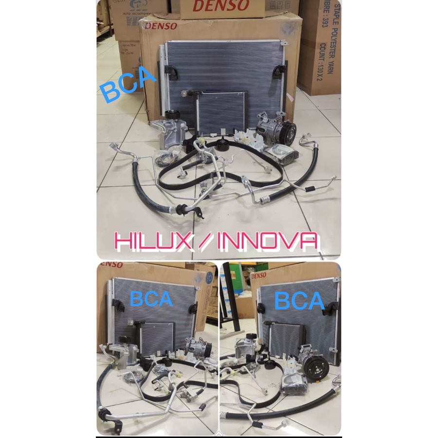 Set Unit AC MOBIL Hilux Diesel Innova Lengkap Original Denso