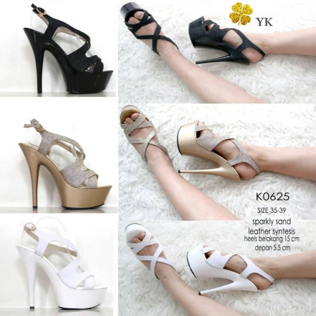 OSshoes 0625 premium heels 15cm 15 cm import shoes wanita high heels tali kebuka
