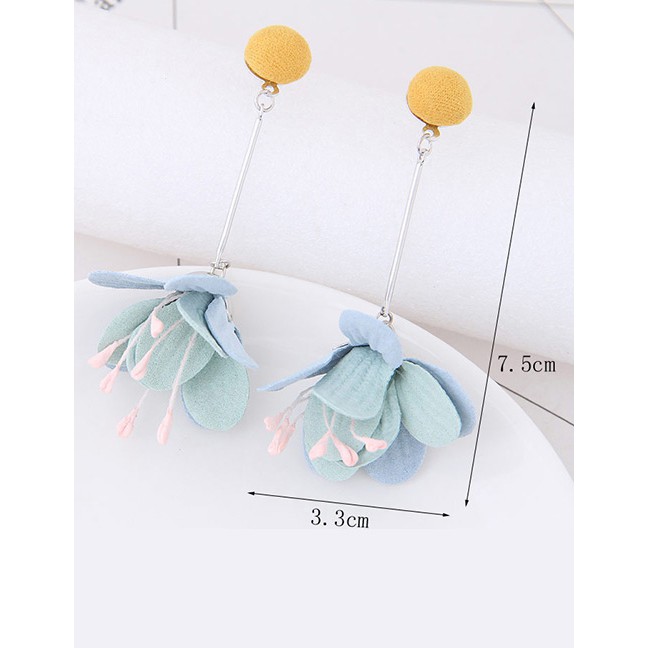 LRC Anting Tusuk Elegant Flower Shape Decorated A5027X