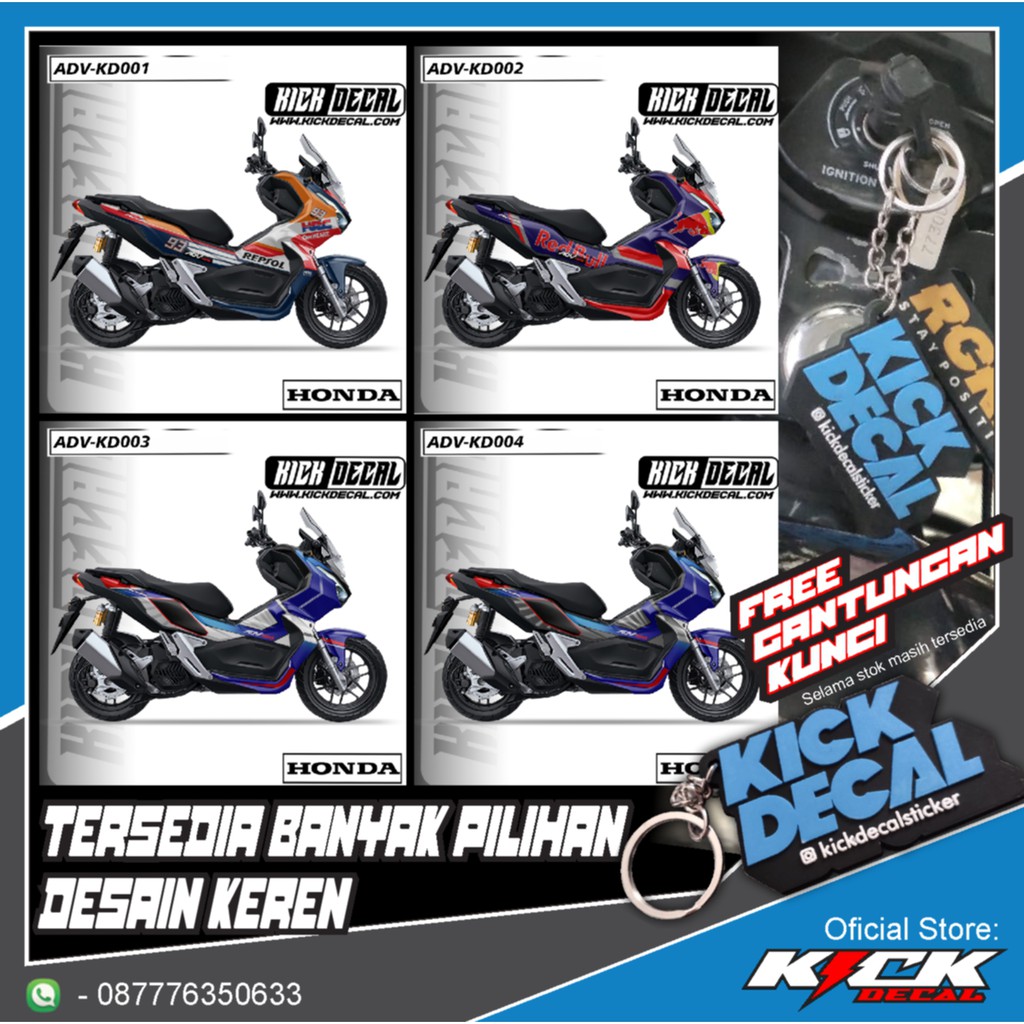 STICKER DECAL ADV VARIAN KD001-KD020