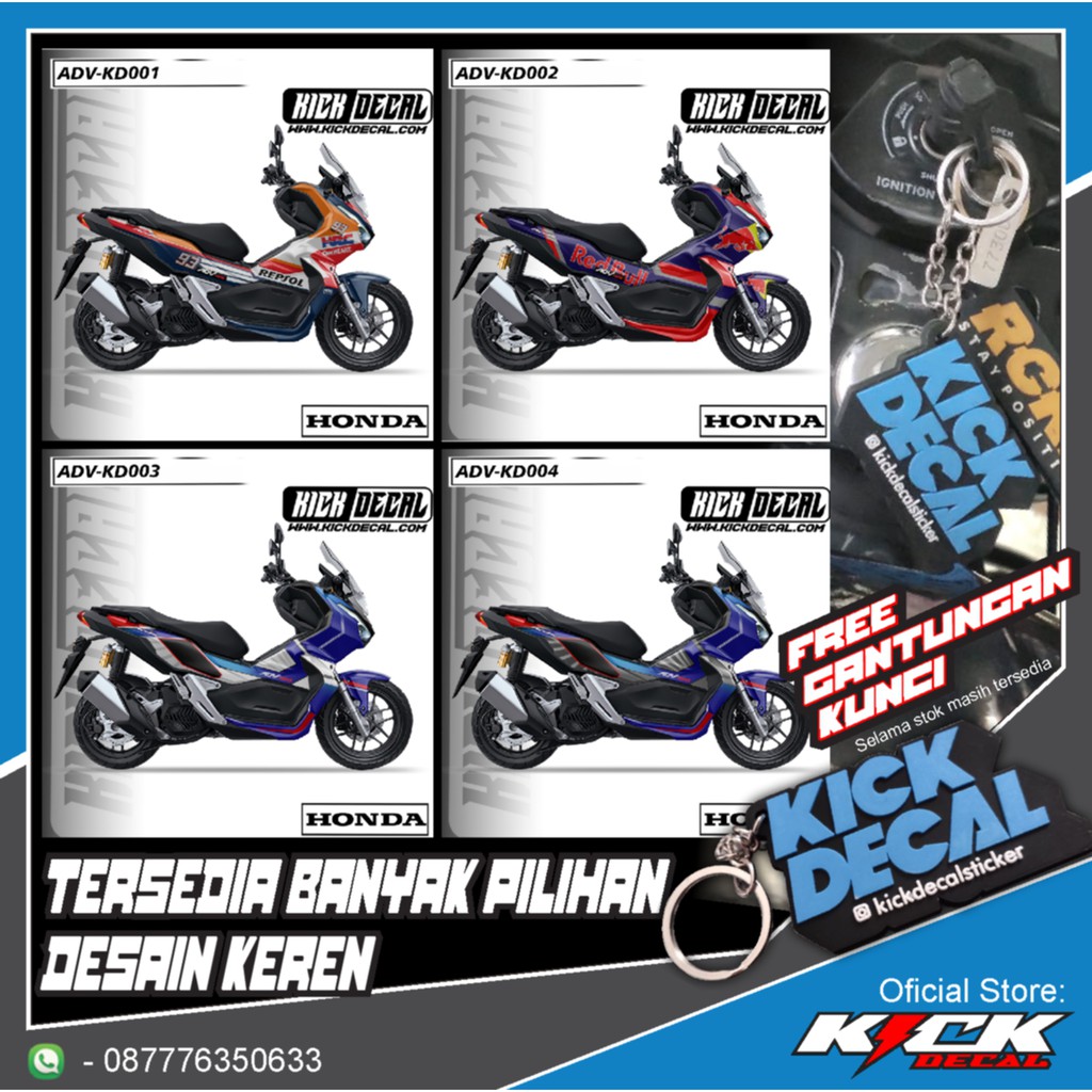 Jual Sticker Decal Adv Varian Kd Kd Shopee Indonesia