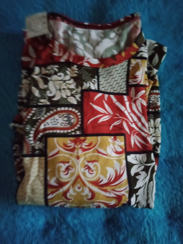 Tunik Ersy Etnic Batik Lengan Karet Gl Fashion