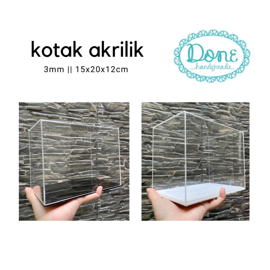 Kotak akrilik box acrylix box wadah akrilik box craft kotak transparan