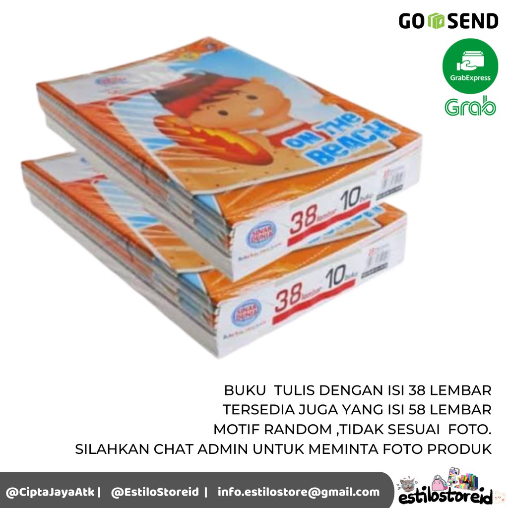 

BUKU TULIS SINAR DUNIA /SIDU ISI 38, 58/BUKU/