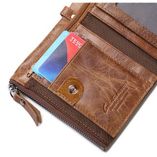 GUBINTU Dompet Pria bahan Kulit G406 Brown Coklat 