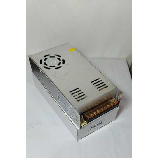 POWER SUPPLY 24V 15A / 24 volt 15 amper Body besar 360 Wat Kipas