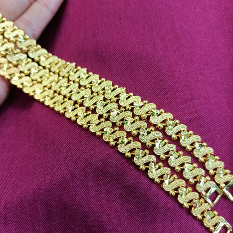 GELANG EMAS HONGKONG GELANG YAXIYA KUNING GELANG LAPIS EMAS GELANG TERLARIS GELANG KUNING DEWASA