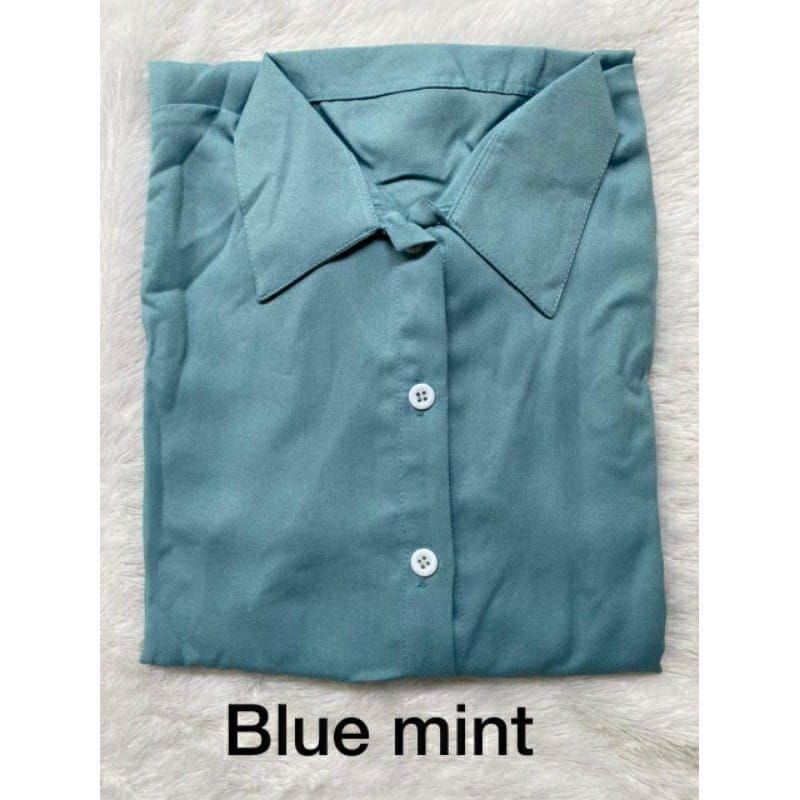 GROSIR GAMIS NIDIA FULL KANCING BUSUI BUMIL DRESS MOSCREPE PREMIUM ORI BAJU GAMIS TERBARU 2022 sabasollshop-Blue mint