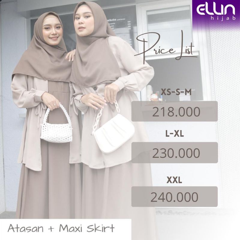 READY STOK SCDD REINA ONE SET BY ELLIN HIJAB ORIGINAL [Size Di Tanyakan dulu Chat]