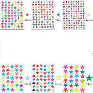 Colorful Reward  Sticker Stiker  Bintang  isi 10lembar 