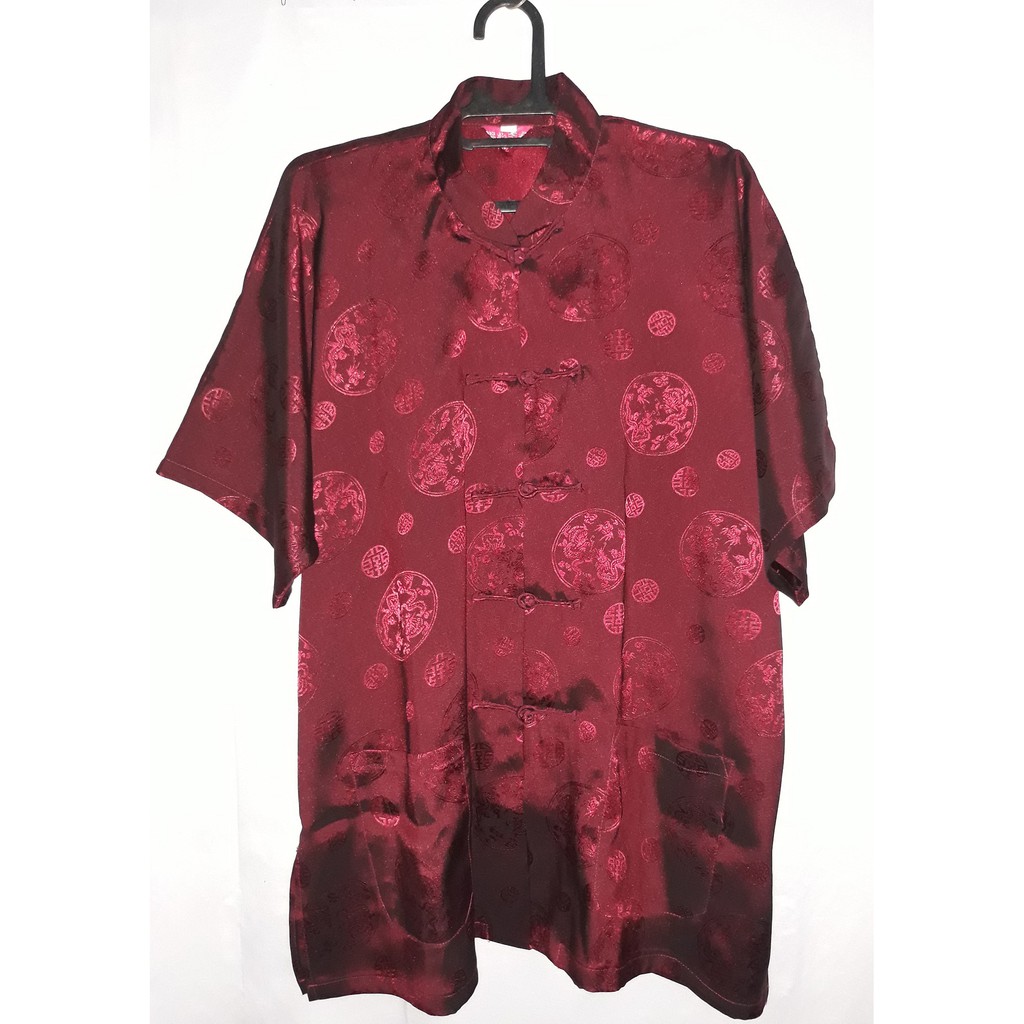 [PRELOVED] KEMEJA CHEONGSAM IMLEK PRIA - BIG SIZE XXXL