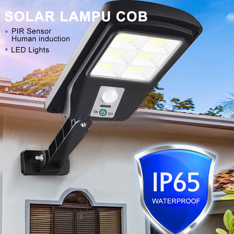 Solar Lampu COB Lampu Jalan LED 50W Tenaga Matahari Lampu Solar Panel Surya Outdoor Waterproof sensor light LED Lights