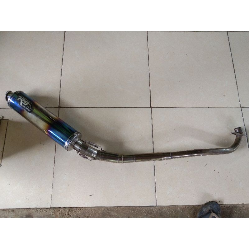 knalpot blade, revo absolut, supra x 125 fi, ori r9 mugello old leheran custom inlet 38