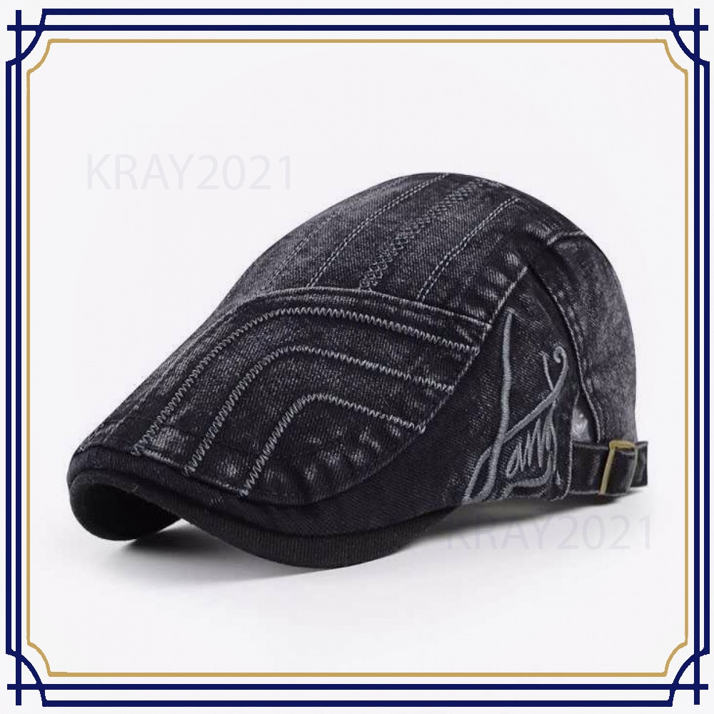 Topi Baret Pria England Retro - E15535