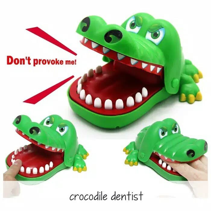 CROCODILE DENTIST GAME MAINAN GIGI BUAYA - Mainan edukasi Buaya Gigit