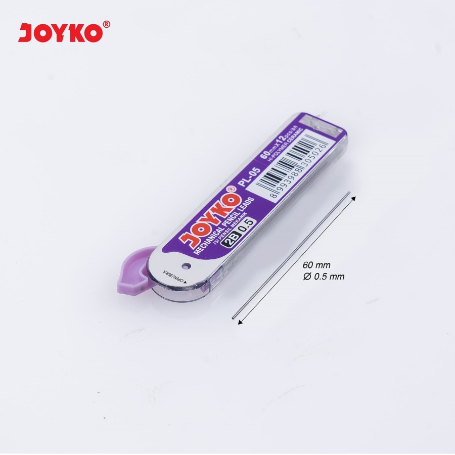 Pencil Lead / Isi Pensil Mekanik Joyko PL-05 / 2B / 0.5 mm (SATUAN)