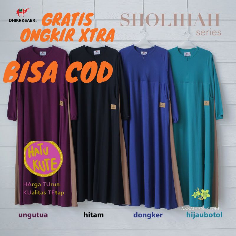 Gamis Syar'i Modern Sholihah Dhikr&Sabr