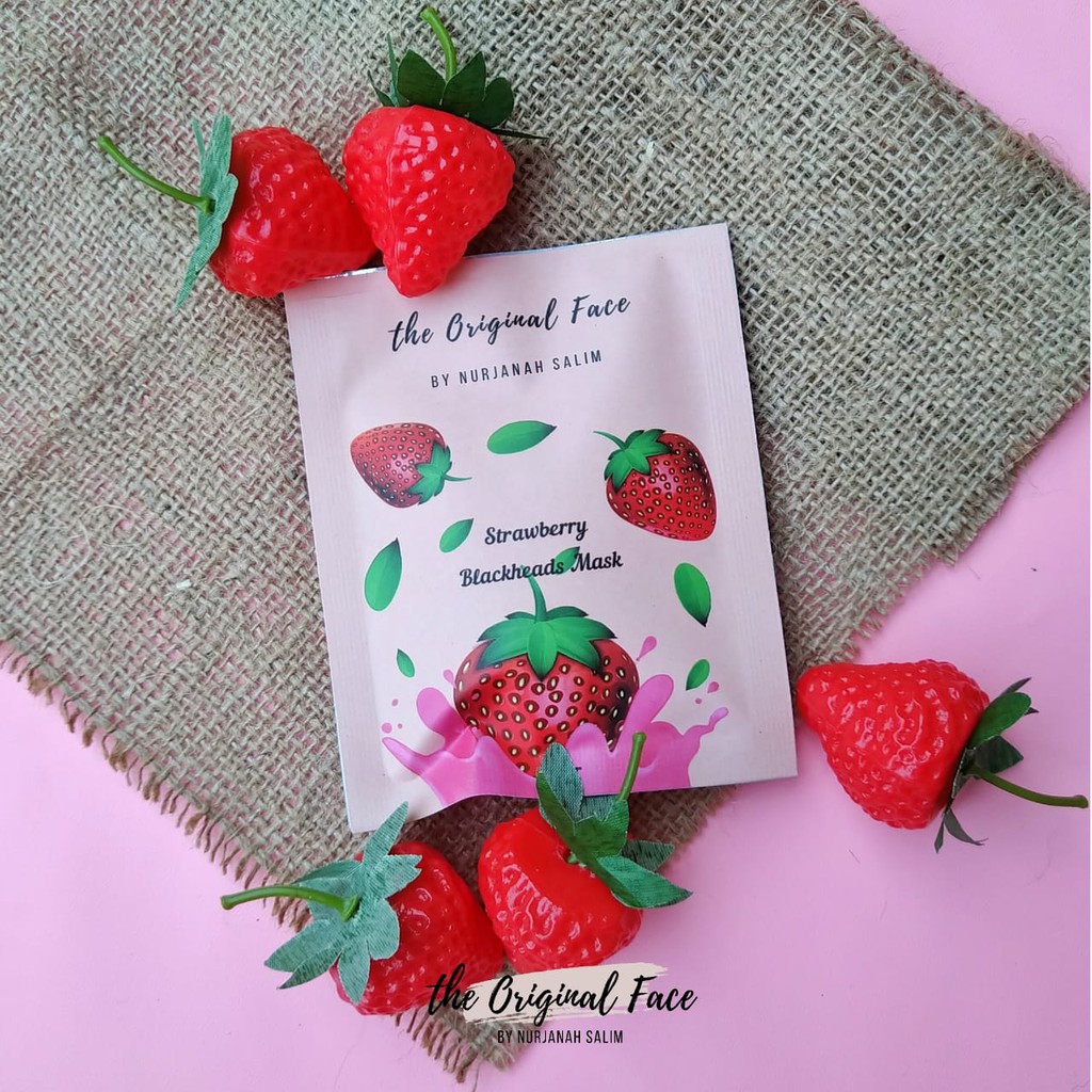 BEST!!! Masker Strawberry untuk komedo / masker wajah / masker komedo by NURJANAH SALIM