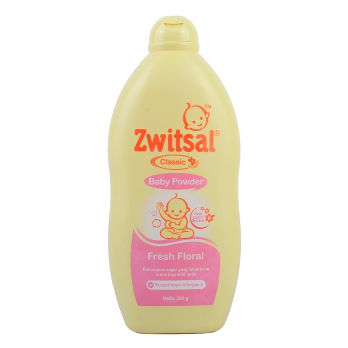 Zwitsal Baby Powder Aloevera, Soft Floral &amp; Rich Honey 300gr