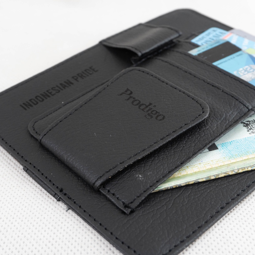 Prodigo *  Car visor card  hitam | Dompet kartu di mobil | Card holder sunvisor | Mobil car Organizer karcis