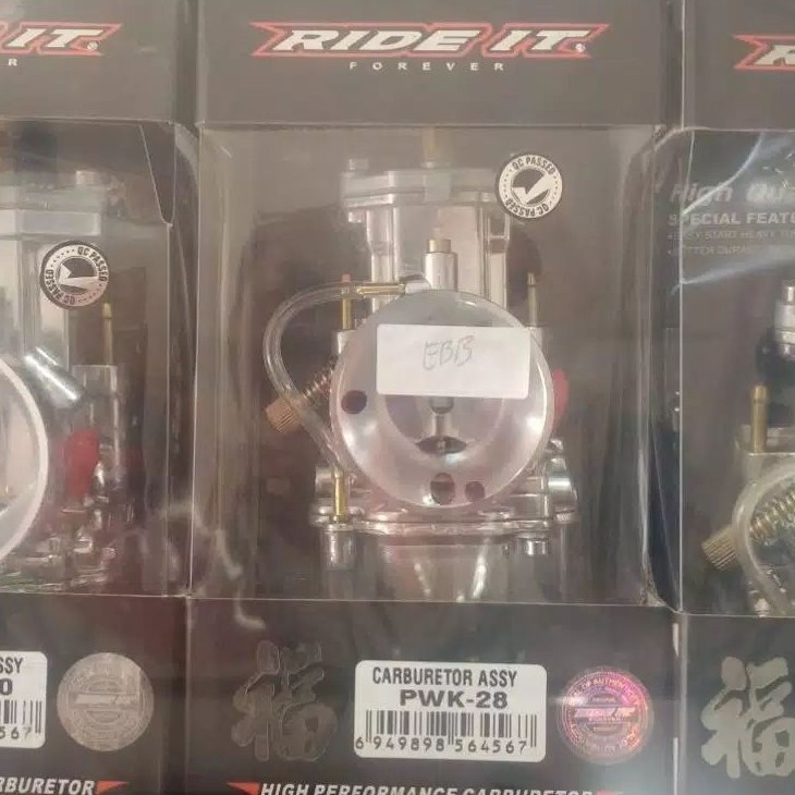 Karburator motor RIDE IT PWK 28 Assy silver