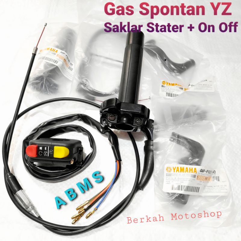 GAS SPONTAN YZ SAKLAR STATER TOMBOL ON OFF GAS SPONTAN SAKLAR KANAN MOTOR