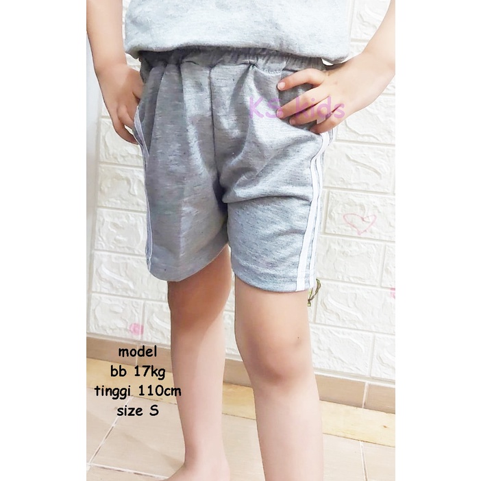 KS Kids - Celana Pendek Anak Laki-Laki Prempuan Unisex Short Pants Anak Cowok Cewek Baby Terry Celana Sport Anak