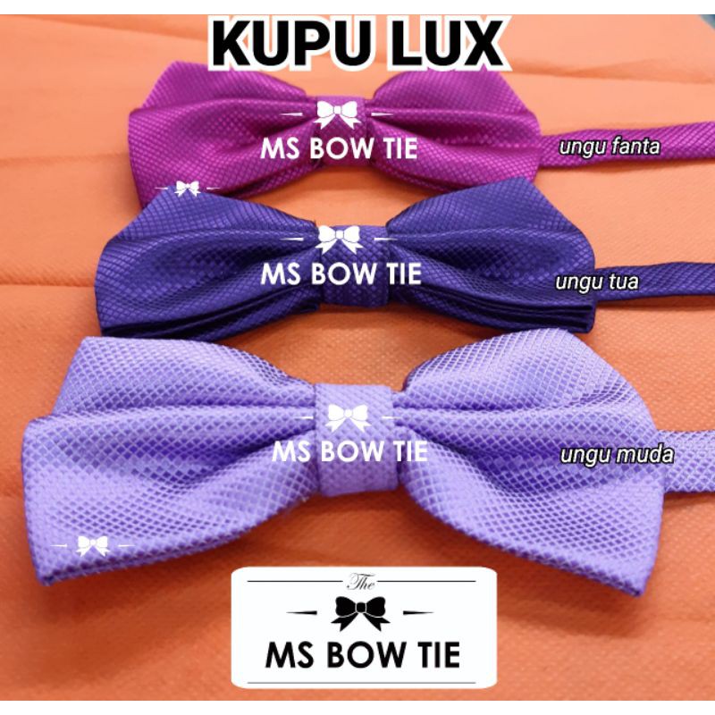 dasi kupu pria lux ungu muda ungu tua ungu fanta