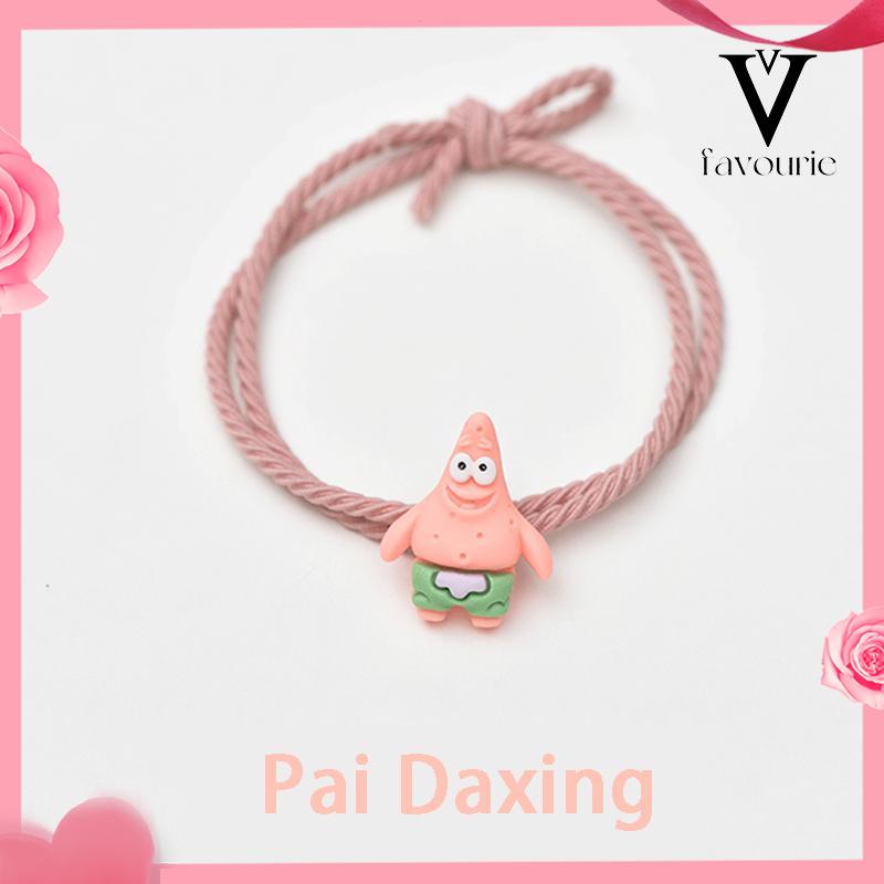 [COD]gelang bintang induksi besi beberapa gelang karet gelang kartun perempuan ikat rambut tali kepala-FA