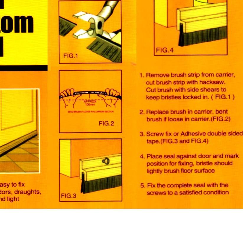 ✥ Door Seal Karet Penutup Celah Pintu Door Rubber Seal White ✽