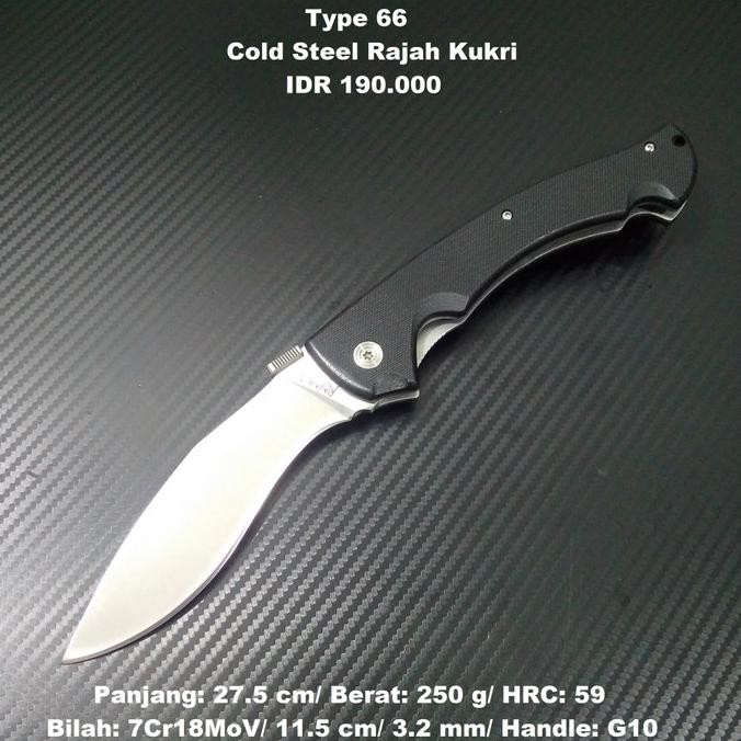Pisau Outdoor Cold Steel Kukri Rajah | Olahraga |  Hiking & Camping | Survival Kit & Alat